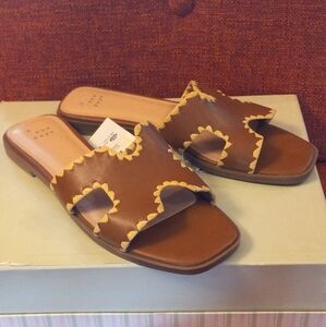 A New Day Helena Whipstitch Slide Sandals-NWT